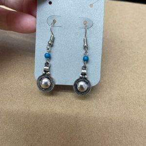 Blue and silver Earrings